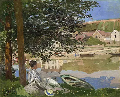 River Scene at Bennecourt Claude Monet